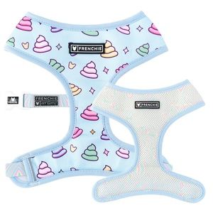 Frenchie Bulldog “Oh Shit” Duo Reversible Harness + Matching Leash